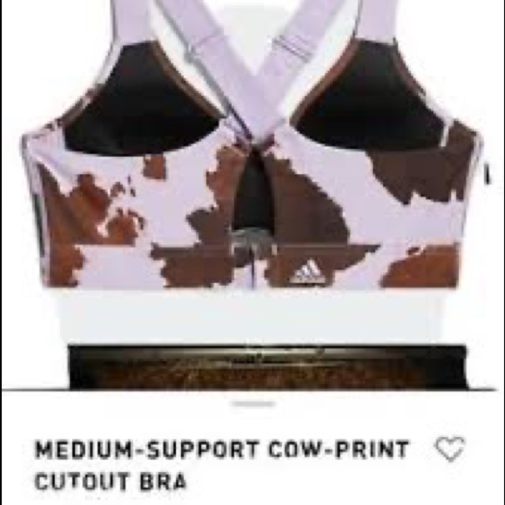 Adidas Ivy Park Rodeo Cow Print Bra